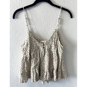 Be Cool Tank Top Size Medium Babydoll Coquette Boho Floral Cottagecore